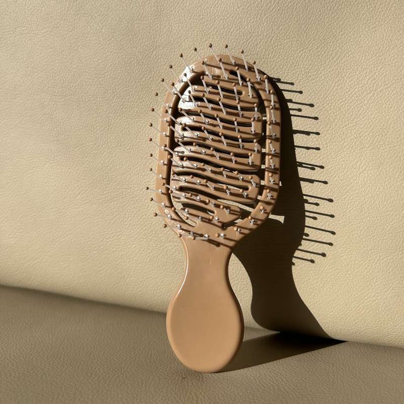 Mini Pocket Design Travel Brush, Abs Plastic Handle