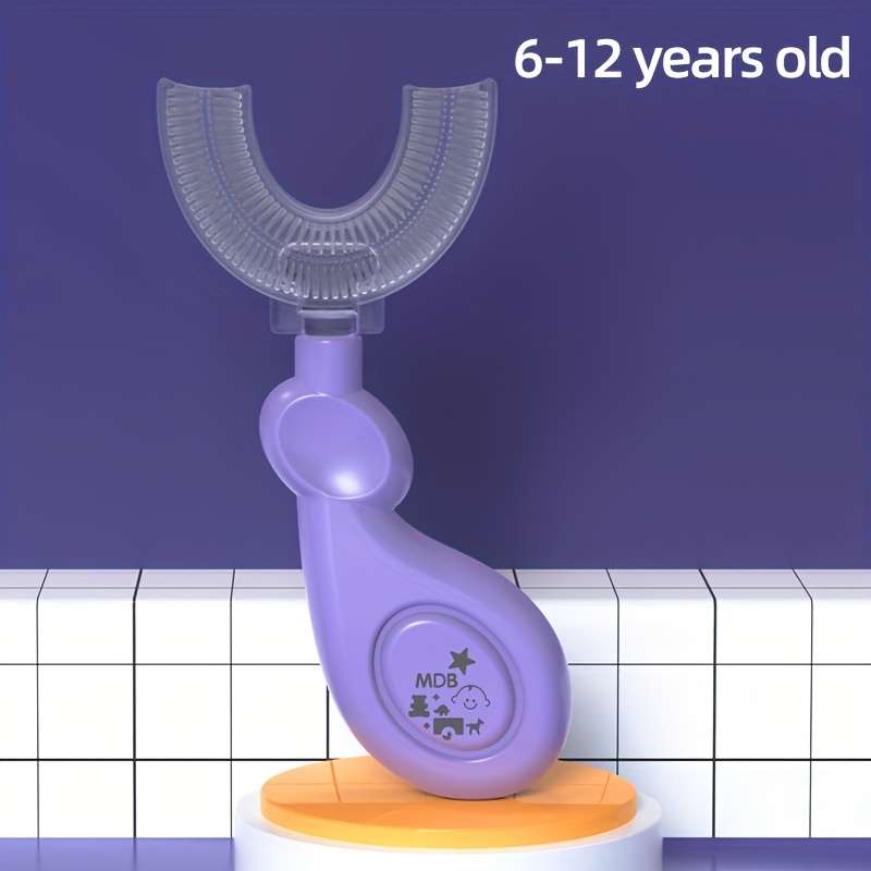 U-Shaped Silicone Cleaning Toothbrush