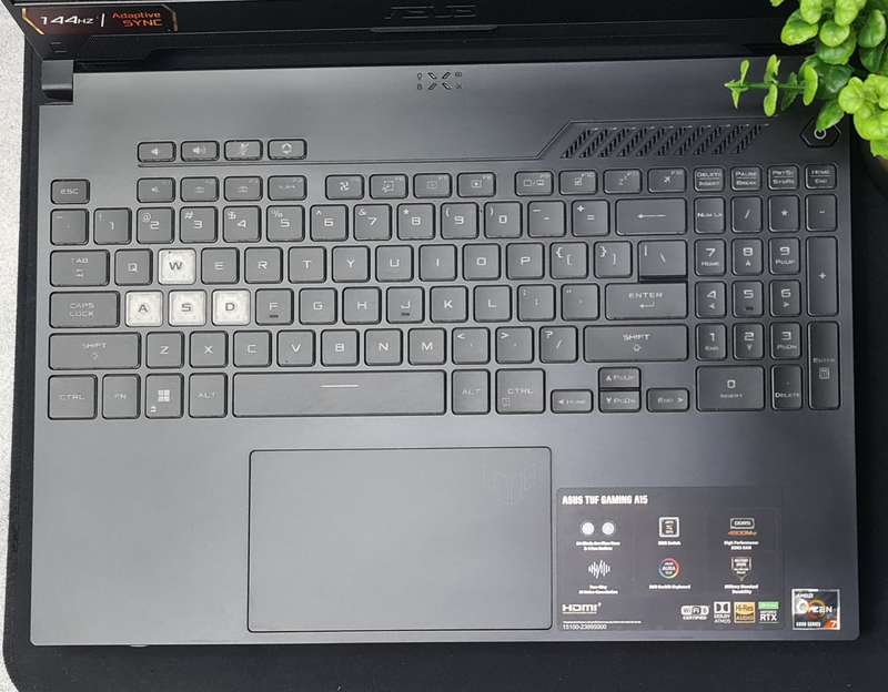 Asus Tuf A15 RTX 3070 140W Max Powered 8GB Ryzen 7 6800H 16GB DDR5 RAM 512GB Nvme Gaming Laptop