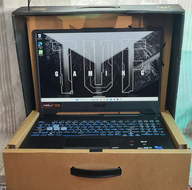 Asus Tuf F15 RTX 3060 6GB GDDR6 Core i5 11400H 16GB DDR4 RAM 512GB Nvme SSD Gaming Laptop