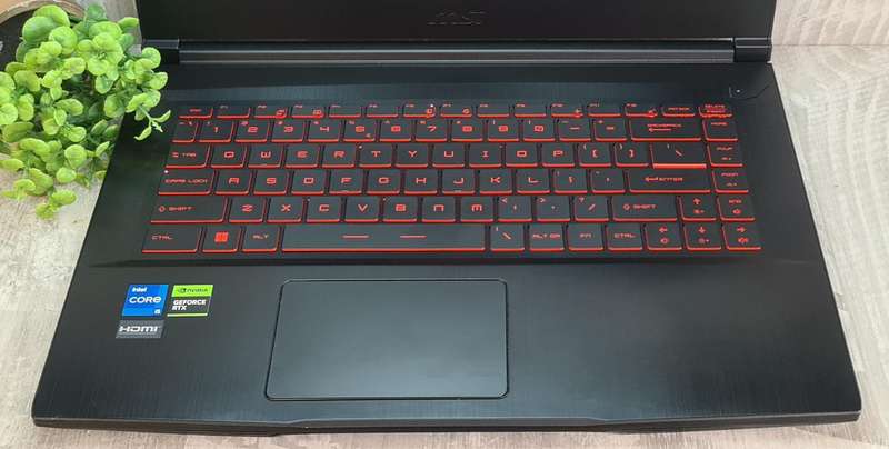 MSI RTX 2050 4GB GDDR6 Core i5 11400H 8GB DDR4 RAM 512GB Nvme SSD Gaming Laptop