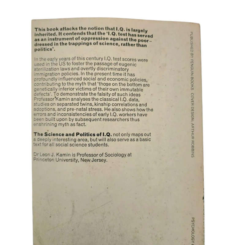 The science & politics of IQ - Leon Kamin