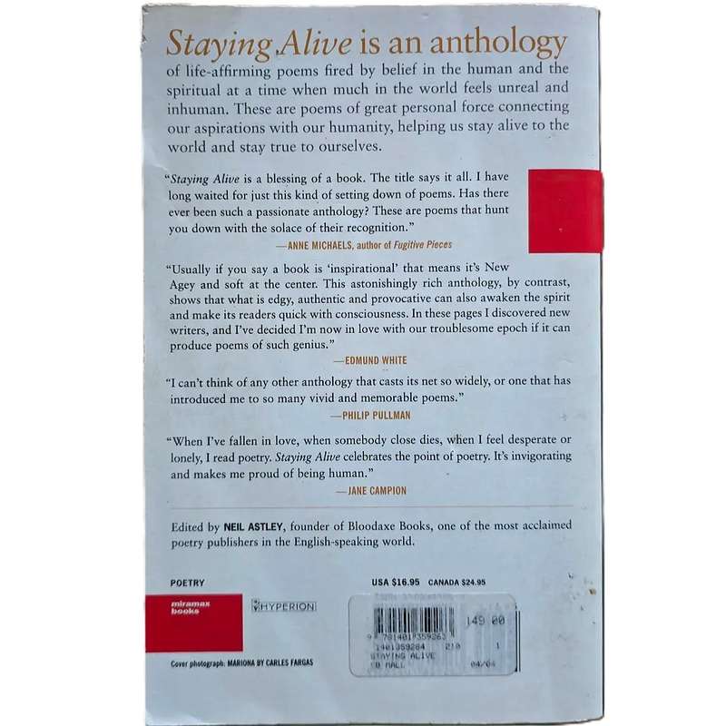 Staying alive: real poems for unreal times - edited by Neil Astley