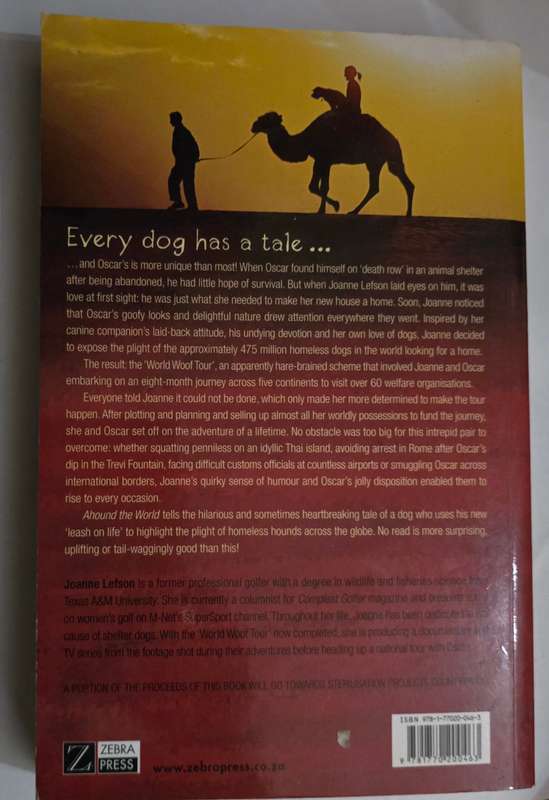 Ahound the world: My travels with Oscar  Joanne Lefson, 2010