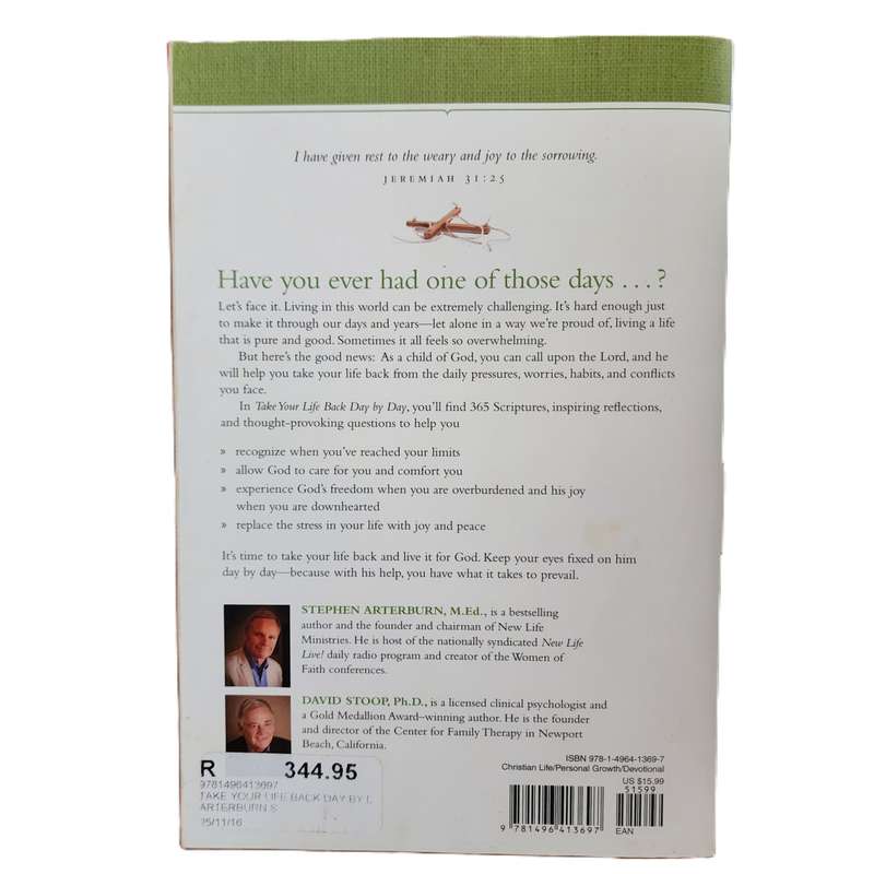 Take Your Life Back Day by Day - Stephen Arterburn & David Stoop