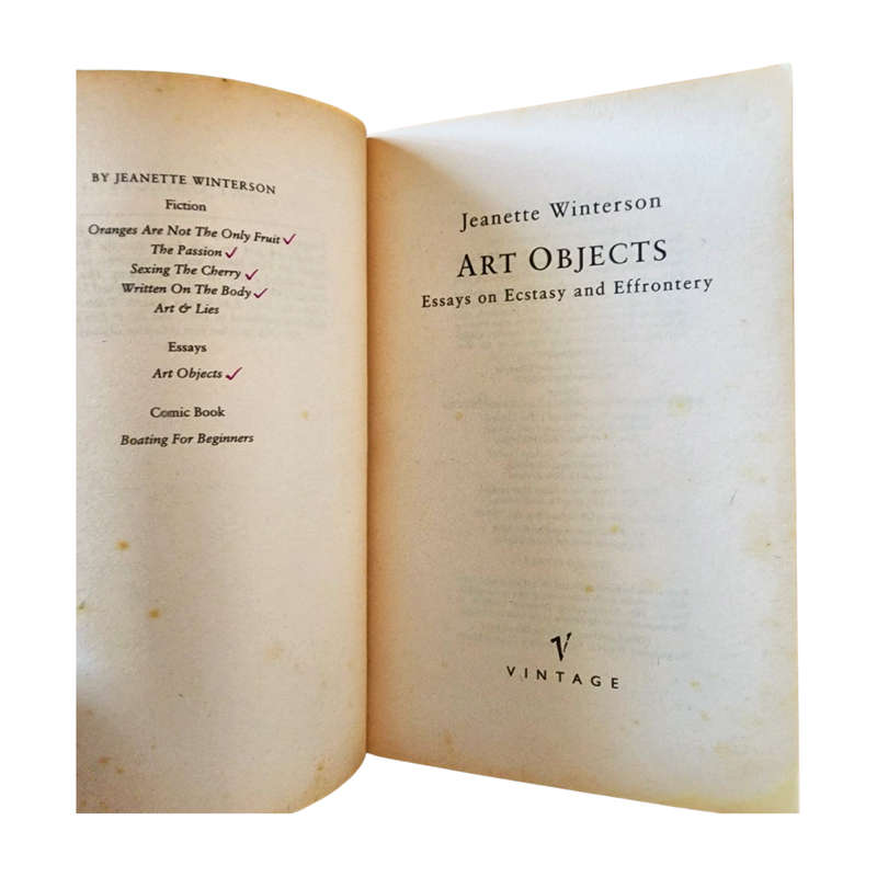 Art Objects - Jeanette Winterson