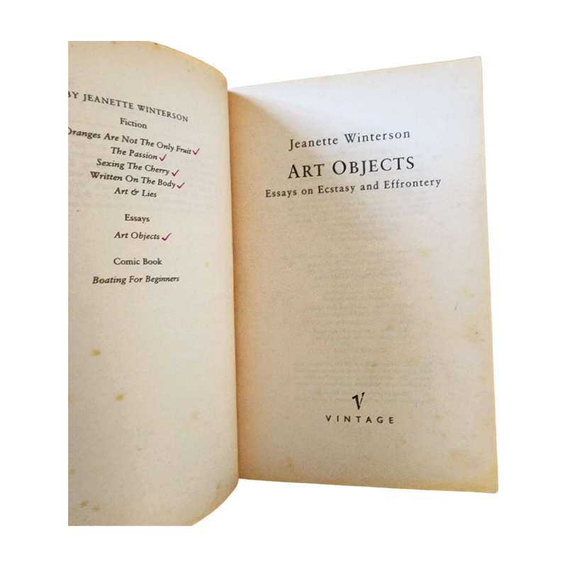 Art Objects - Jeanette Winterson