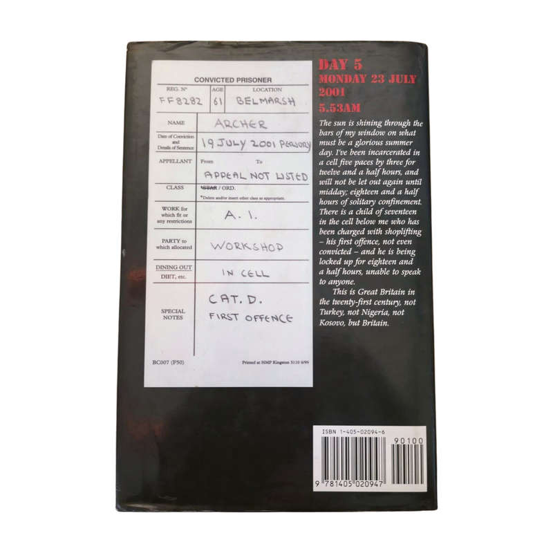 A Prison Diary - FF8282 (Jeffrey Archer Hardcover)