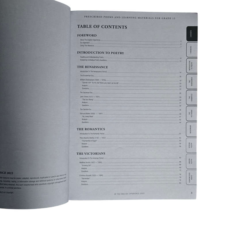 The complete poetry resource: 7th edition 2025 IEB Matric syllabus (Free Shipping)