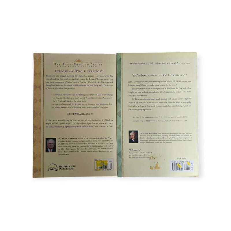 The Prayer of Jabez / Secrets of the Vine Bible Study BUNDLE  Bruce Wilkinson