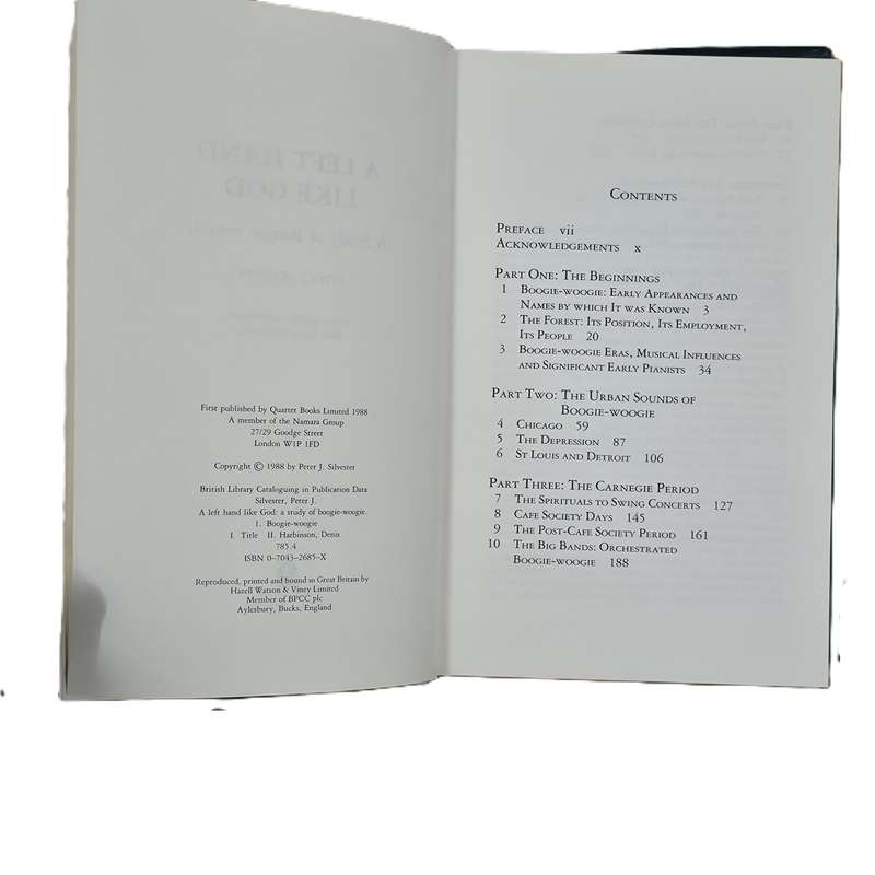 A Left Hand Like God: A study of Boogie-Woogie - Peter Silvester (Hardcover)