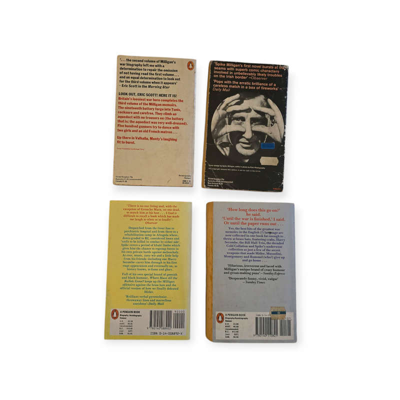 Spike Milligan valuepack bundle: Milligan's War, Puckoon, Where have all the bullets gone?, Monty