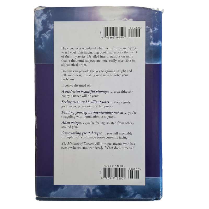 The meaning of dreams  Franklin D Martini (Hardcover)
