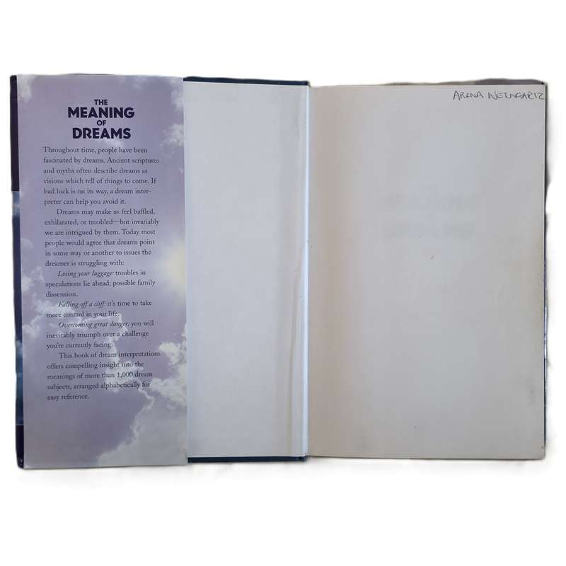 The meaning of dreams  Franklin D Martini (Hardcover)