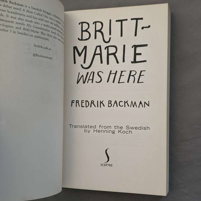 Britt-Marie was here  Fredrik Backman