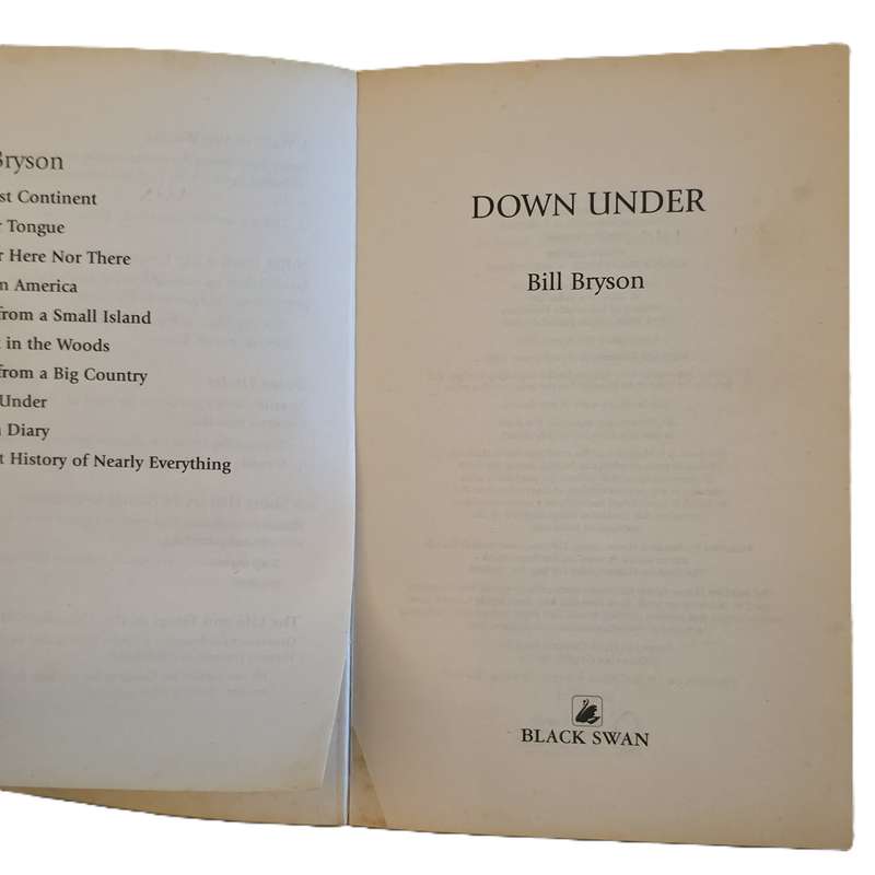 Down under  Bill Bryson