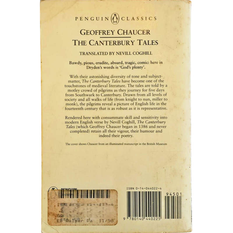 The Canterbury Tales - Geoffrey Chaucer