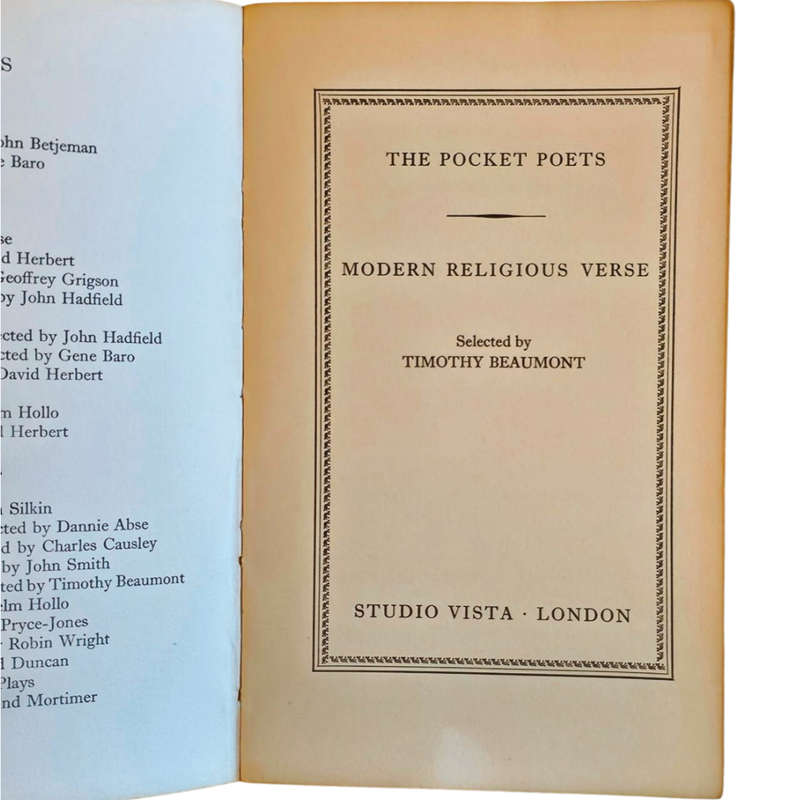 Modern Religious Verse - Various (vintage)