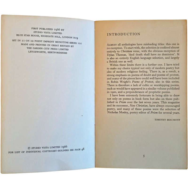 Modern Religious Verse - Various (vintage)