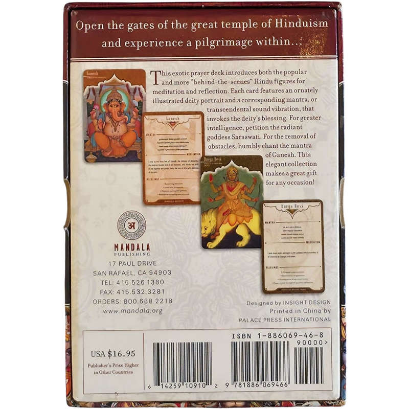 MANDALA WISDOM CARDS  GODS and GODDESSES  MANTRAS, BLESSINGS AND MEDITATIONS  Card Deck