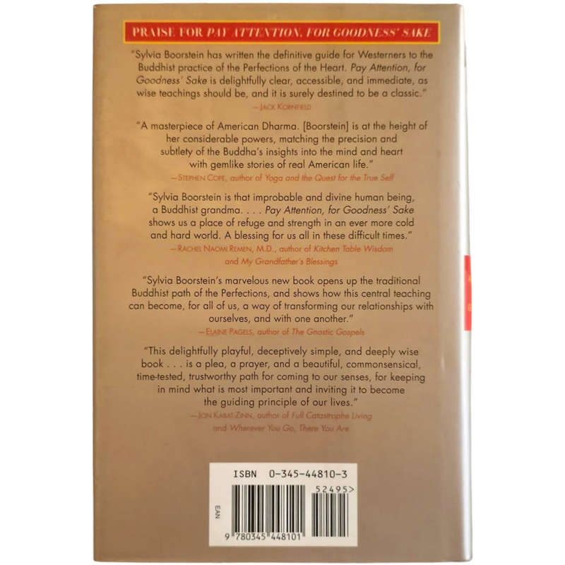 Pay Attention For Goodness' Sake - Sylvia Boorstein