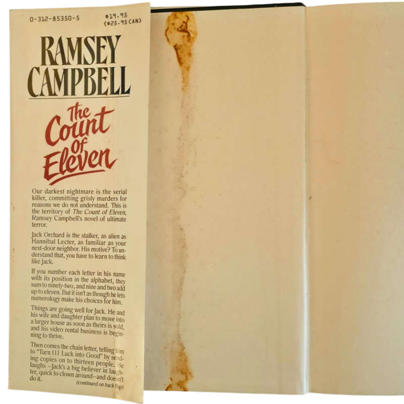 The Count of Eleven - Ramsey Campbell (First Edition Hardcover)