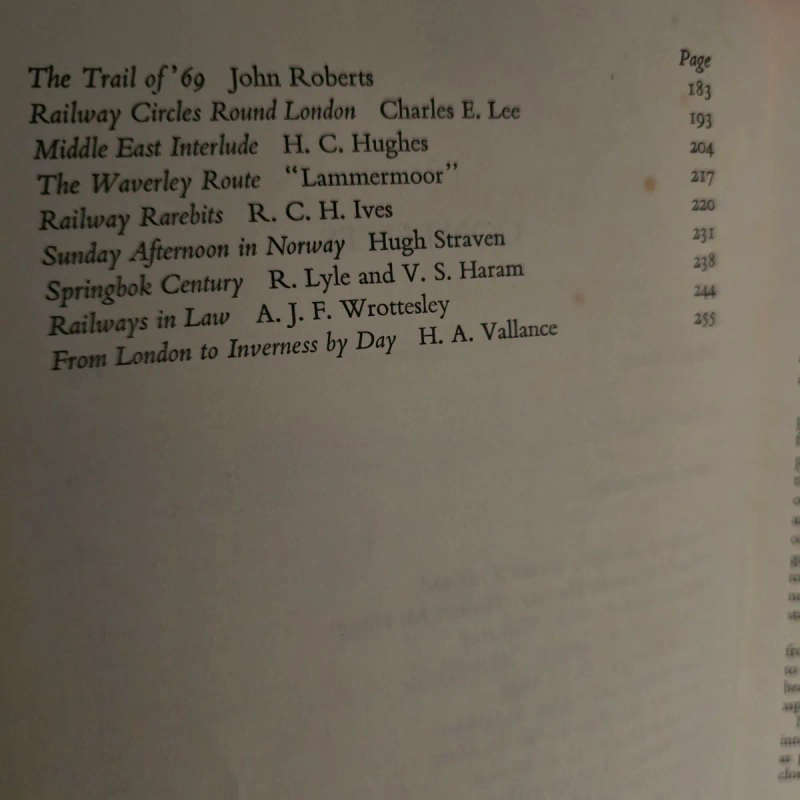 The railway enthusiast's bedside book - HA Vallance