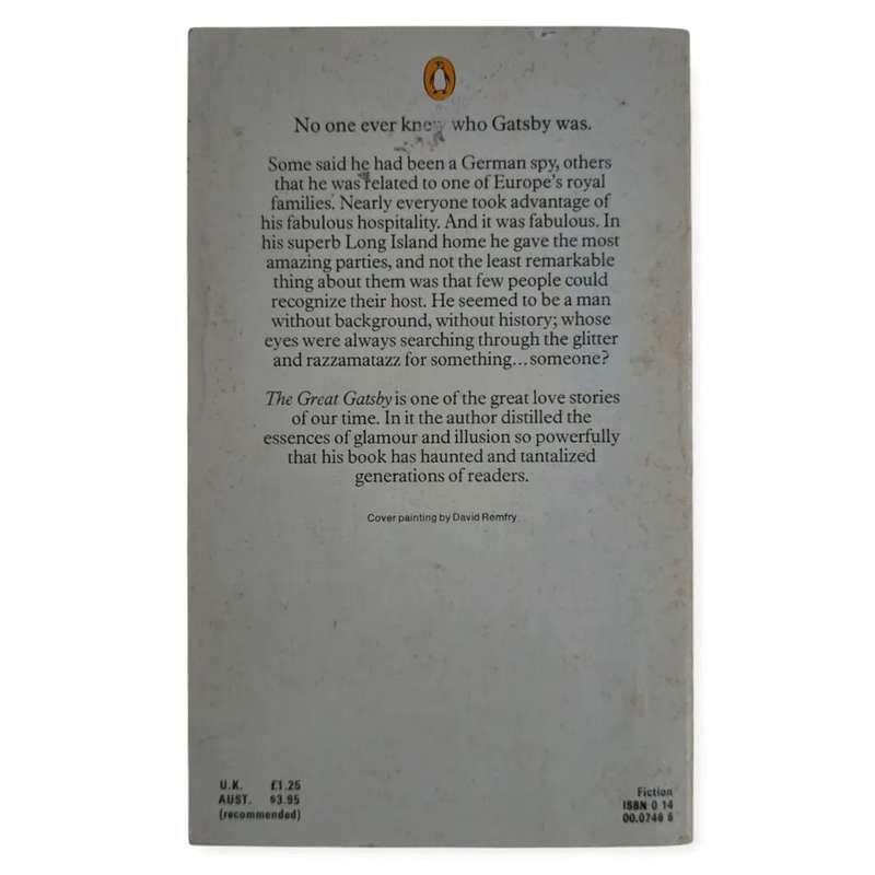 The Great Gatsby - F Scott Fitzgerald