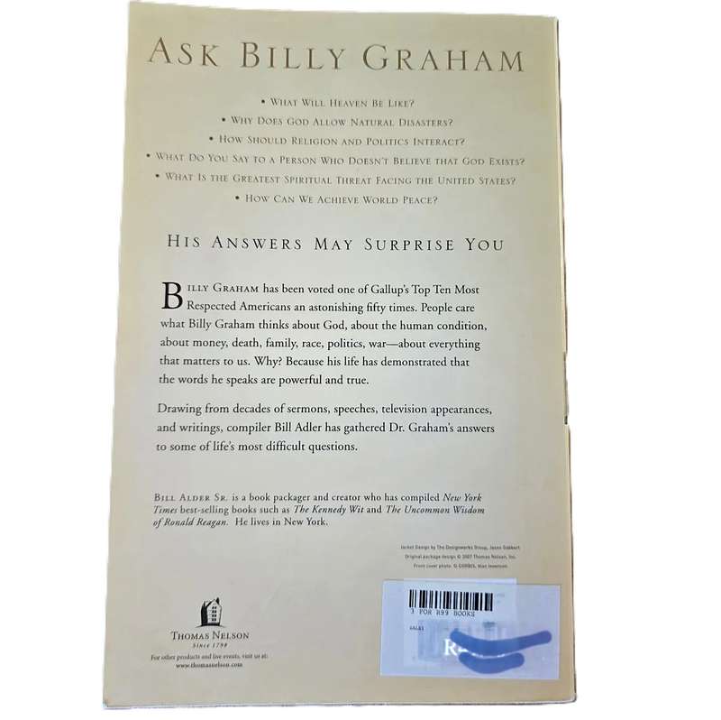 Ask Billy Graham - Joe Alder