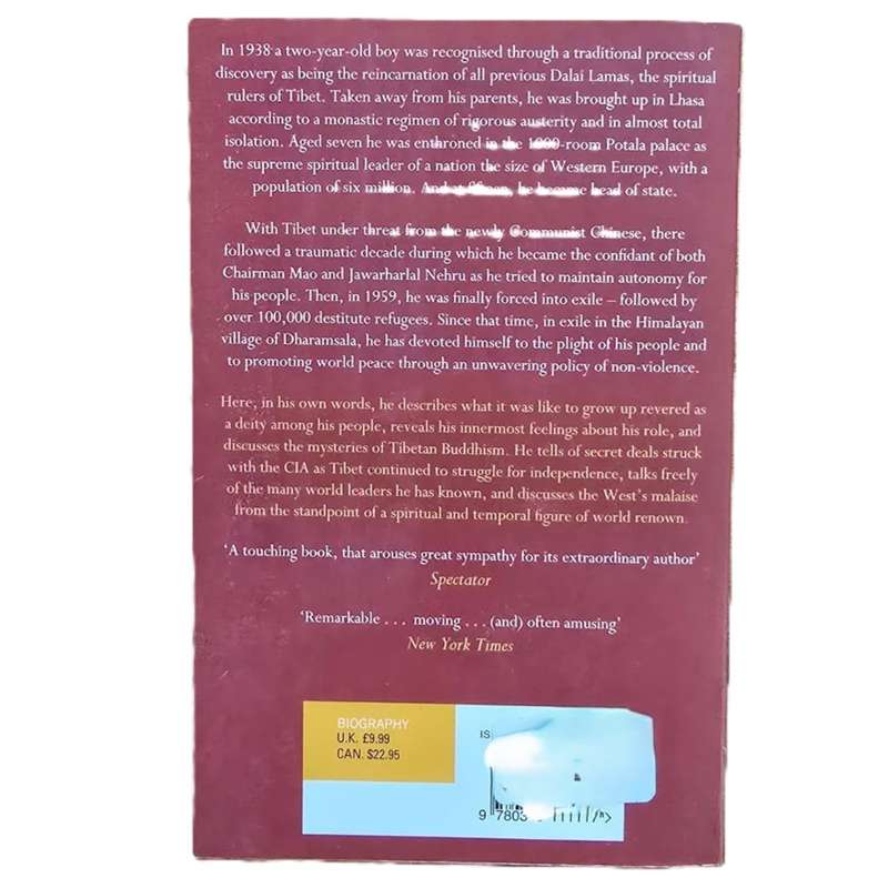 FREEDOM in EXILE: THE AUTOBIOGRAPHY OF THE Dalai Lama of Tibet WINNER OF THE NOBEL PEACE PRIZE