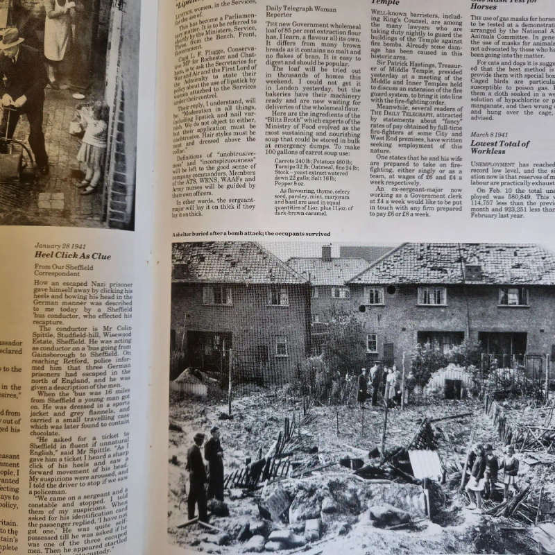 The Daily Telegraph Record of the Second World War Month by month from 1939 to 1945 (Free Shipping)