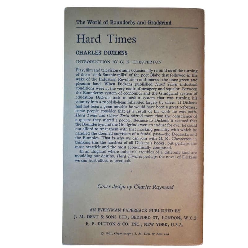 Hard Times - Charles Dickens (Vintage Paperback)
