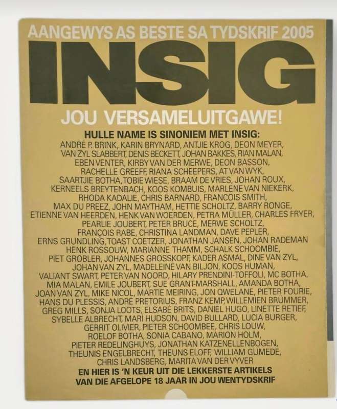 Insig Tydskrif Versameluitgawe Maart 2006