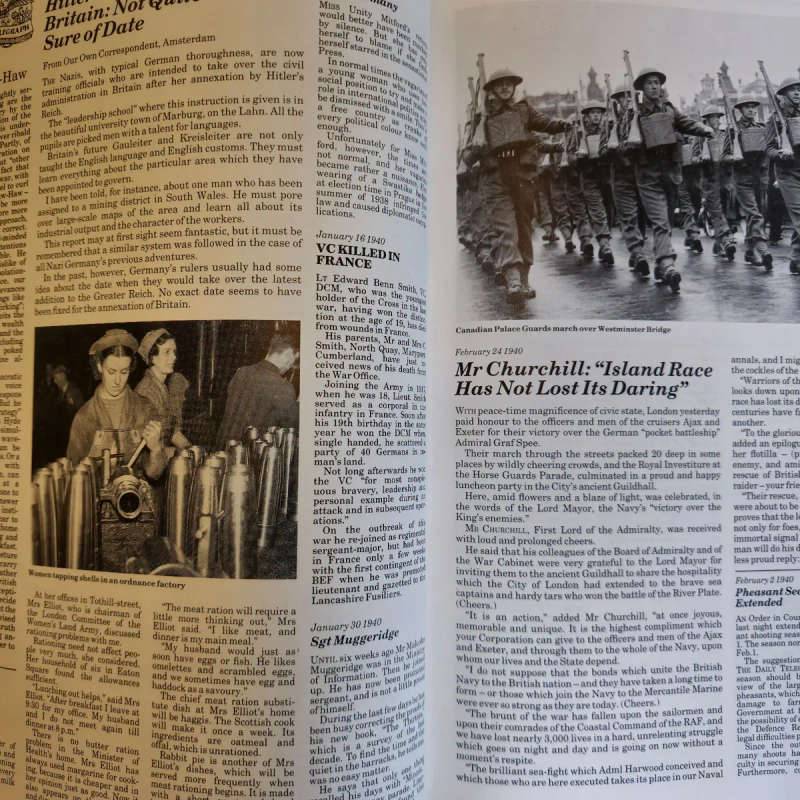 The Daily Telegraph Record of the Second World War Month by month from 1939 to 1945 (Free Shipping)