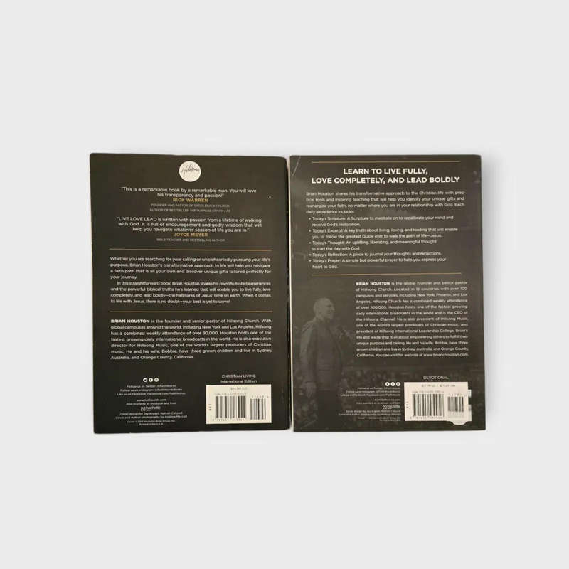 Brian Houston (Hillsong) valuepack bundle: Live, Love, Lead & Daily Readings Form Live, Love, Lead
