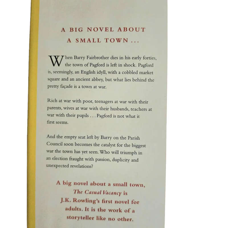 The casual vacancy - J.K. Rowling