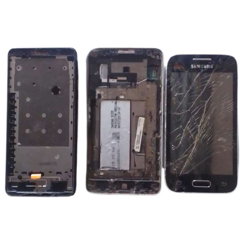 Lot of 3 Samsung Phones (A3, A01 core, Z2)  For Parts or Repair.