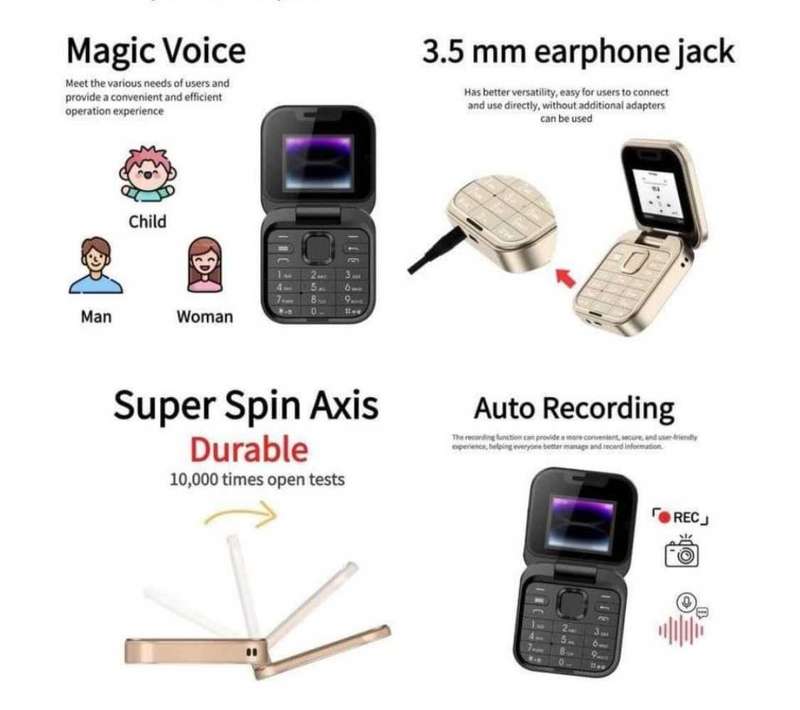 Mini Flip Phone P9pro