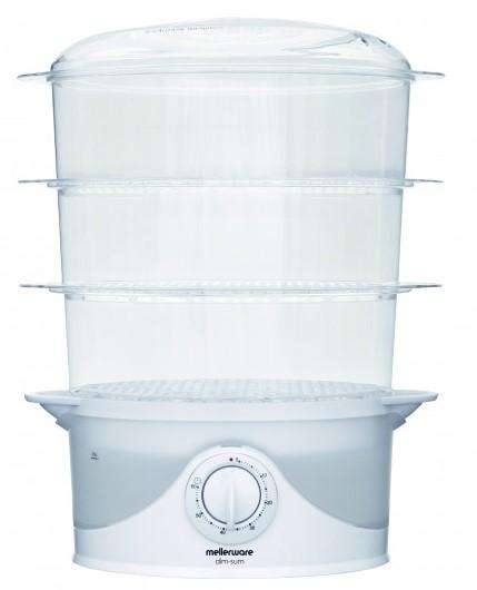 Mellerware 3 Tier 9 Litre Food Steamer-3 Layers Food Steamer