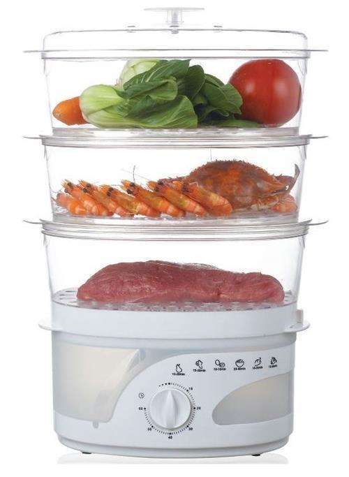 Mellerware 3 Tier 9 Litre Food Steamer-3 Layers Food Steamer