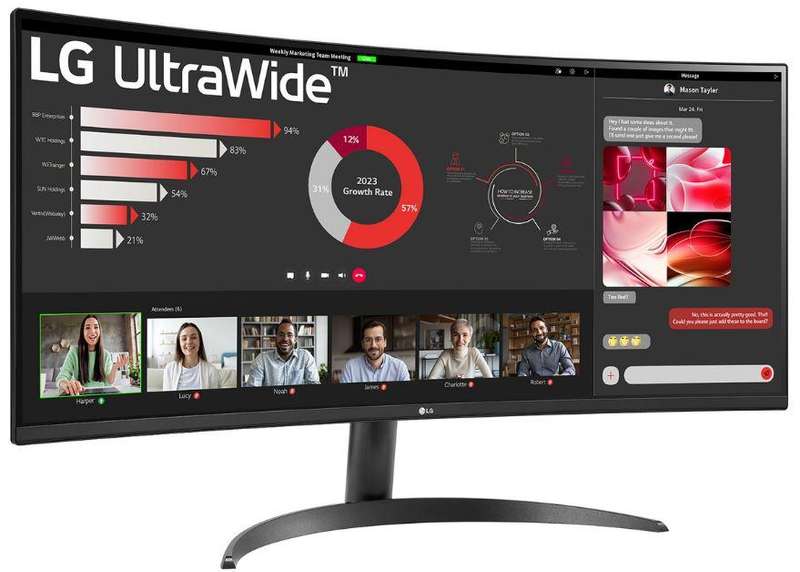 LG 34-inch UltraWide Curved 21:9 QHD LED Monitor