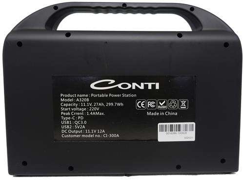 Solarix Conti 300W Portable Carry Case Power Station