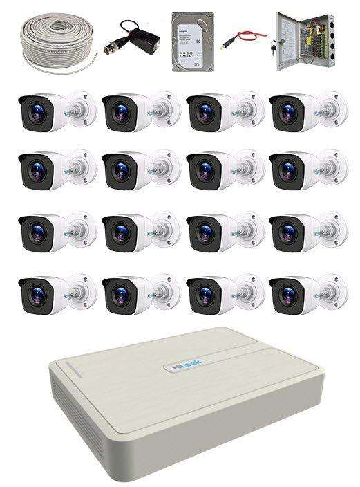 Hilook 16Ch 16x 2MP Bullet Cameras with 1TB SSD CCTV DIY