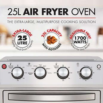 Bennet Read 25L Air Fryer Oven Stainless Steel