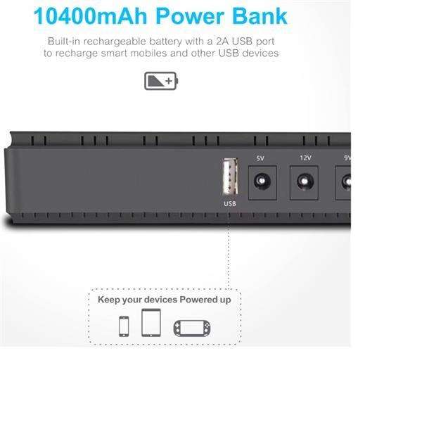 Solarix 10400mAH Micro UPS-Runs Router