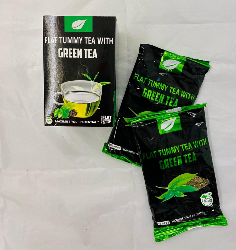 Flat tummy tea with green tea