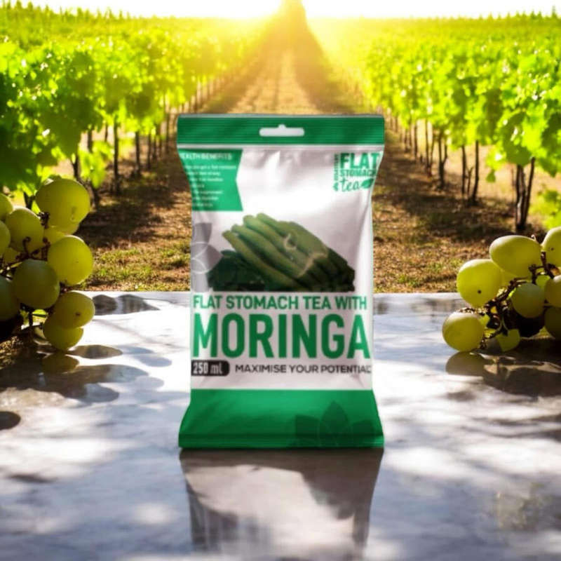 Flat stomach with moringa