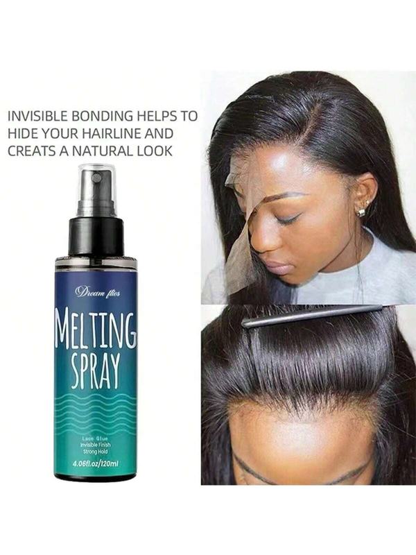 Wig lace melting spray