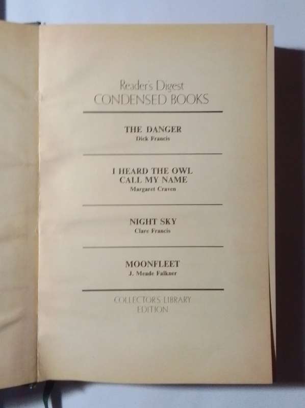 First Edition:Reader's digest-By: Dick Francis, Margaret Cravern, Clare Francis and other authors