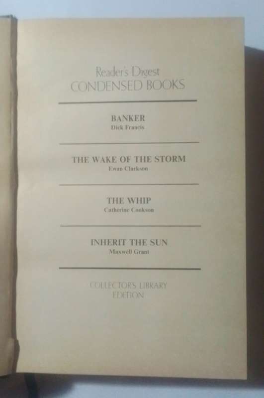 First Edition:Reader's digest-By: Dick Francis, Ewan Clarkson and other authors
